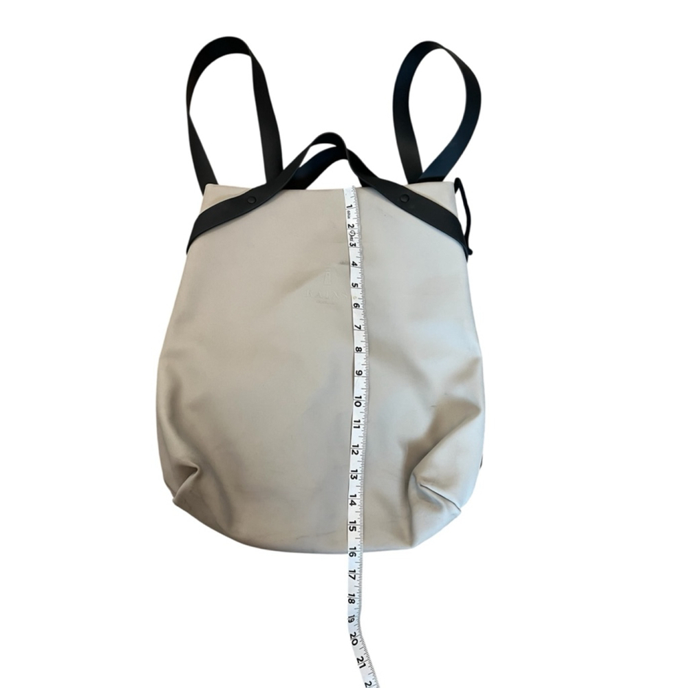 Rains Cream and Black Minimalist Backpack - Picture 7 of 10